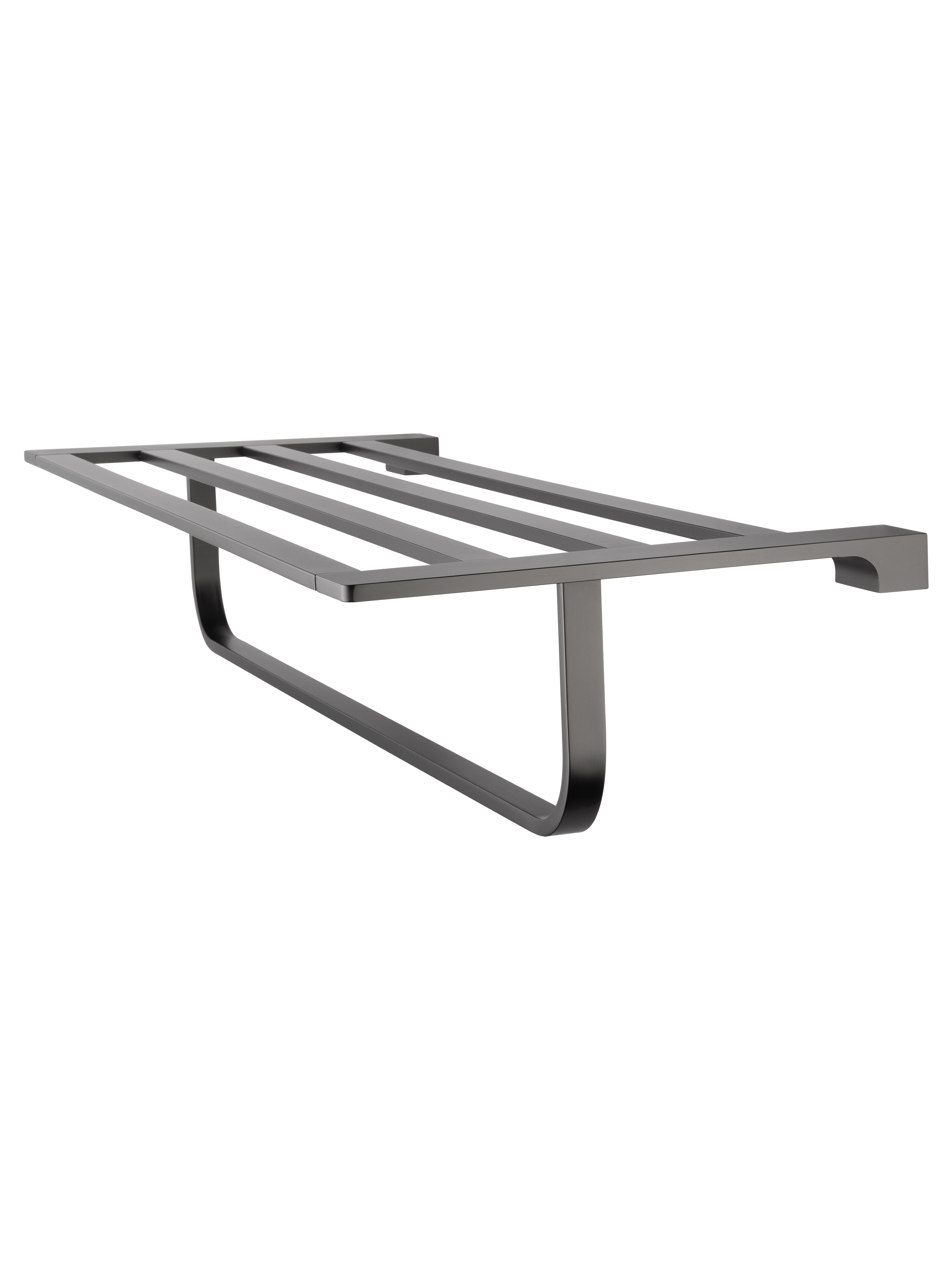 Полотенцедержатель с полкой WONZON & WOGHAND ECLIPSE, Темный графит WW-9181-GM