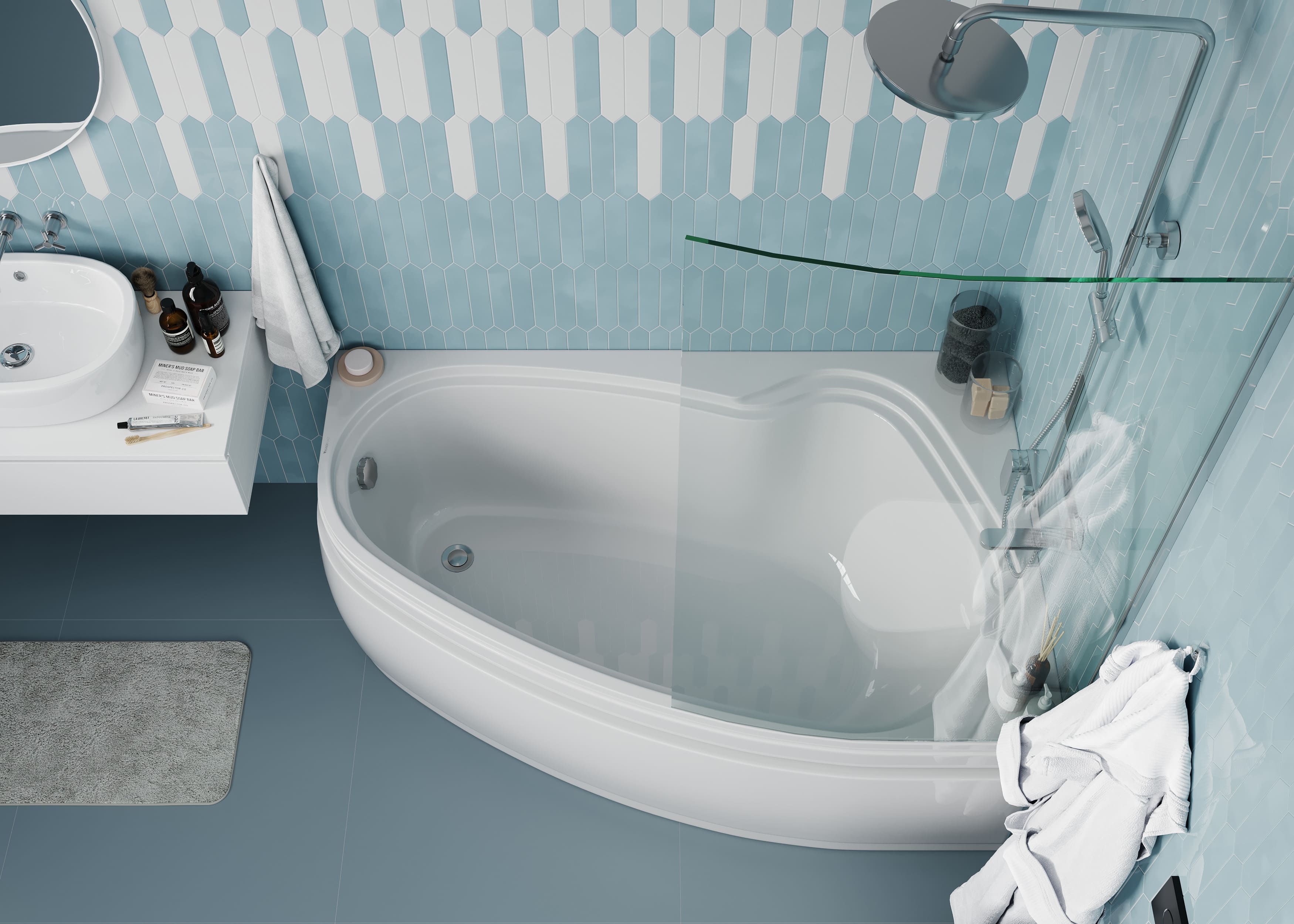 Акриловая ванна VAGNERPLAST Avona VPBA159AVO3PX-04 150x90 Right