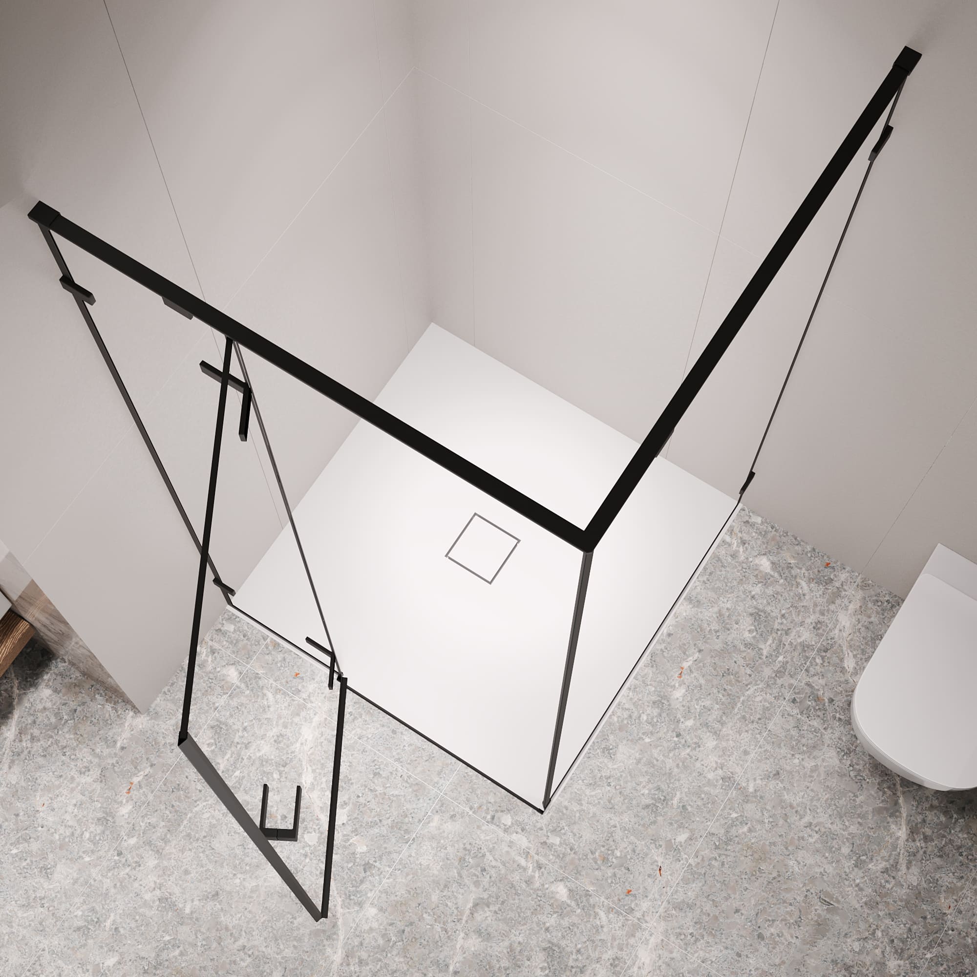 Душевой уголок RGW SV-030B 100х100 с распашной дверью