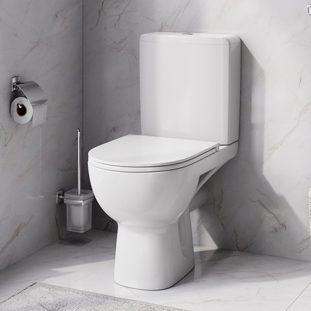 Унитаз-компакт AM.PM Gem с быстросъемным сиденьем микролифт