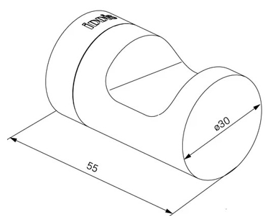 Крючок одинарный IDDIS Noa NOABL10i41