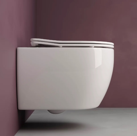 Унитаз подвесной Ceramica Nova Play CN3001 с микролифтом, безободковый