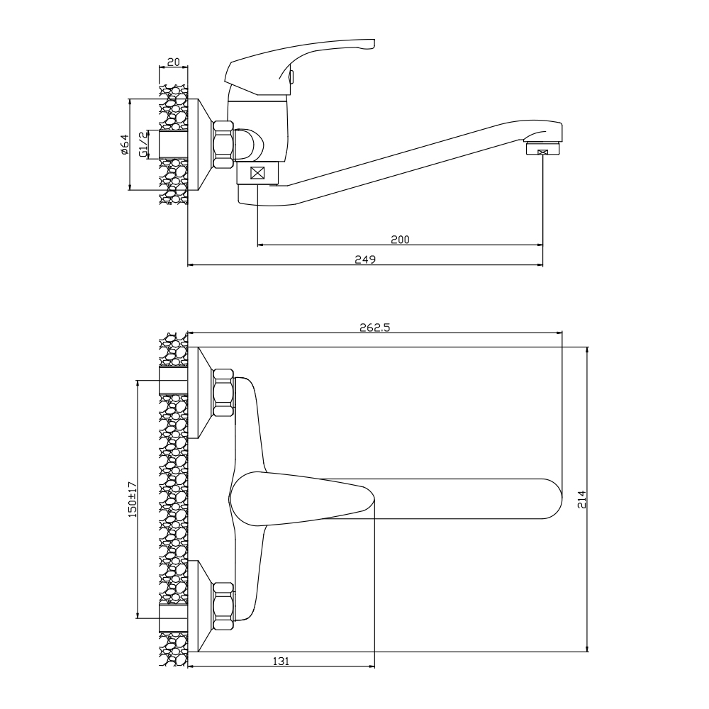 Смеситель для кухни Olive's Avila 02410AV