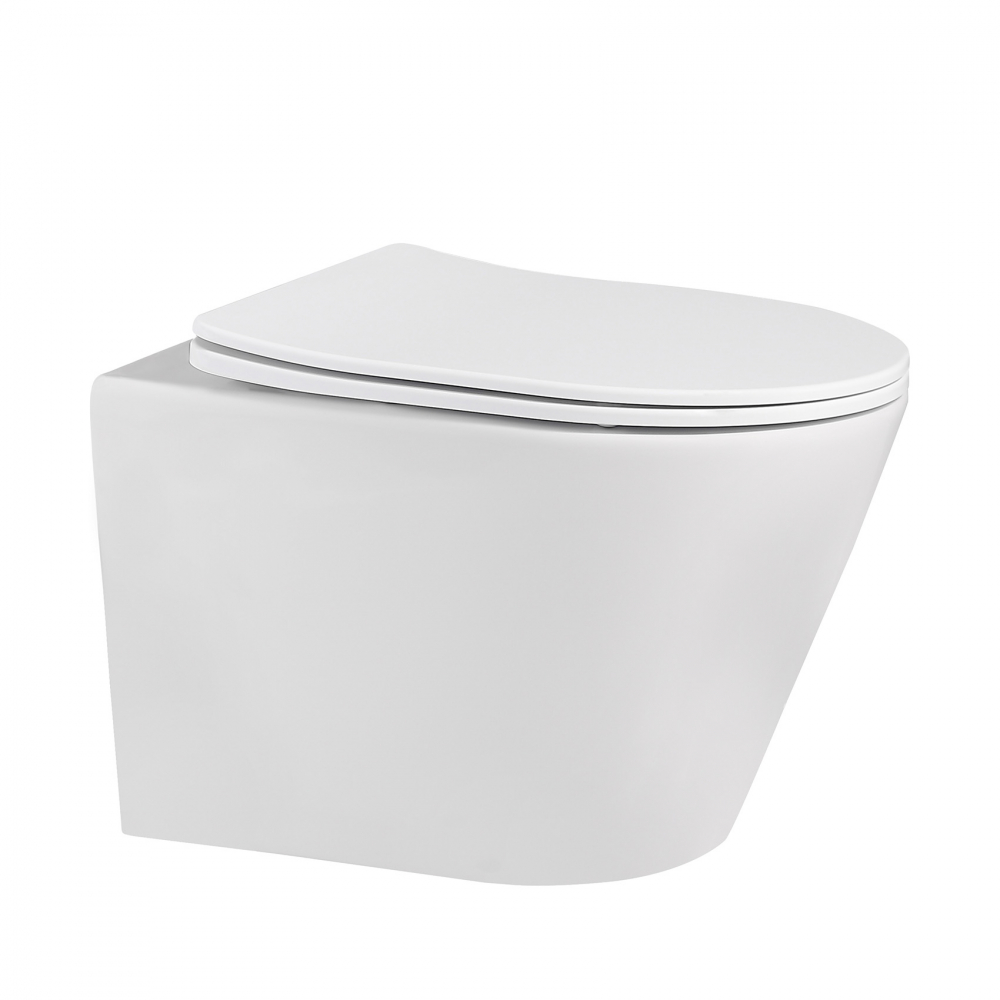 Унитаз Abber Bequem AC1102MW подвесной белый матовый, безободковый