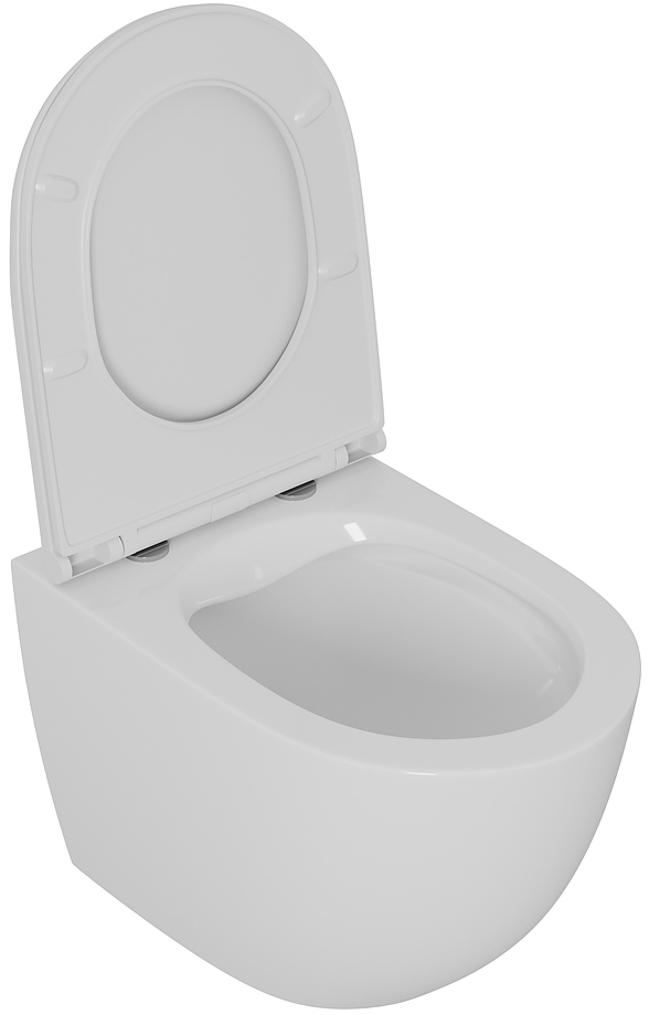 Унитаз подвесной D&K Matrix DT1396016 безободковый, белый