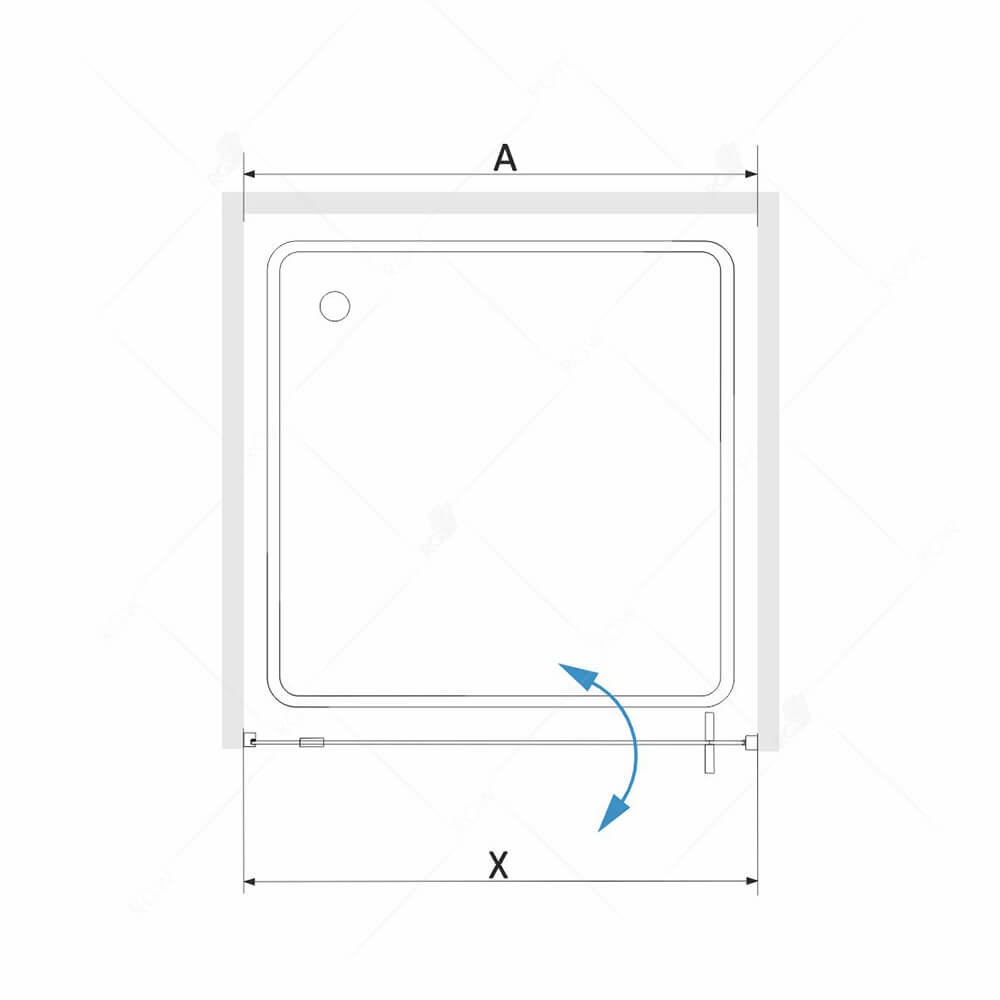 Душевая дверь RGW SV-02B 80х200