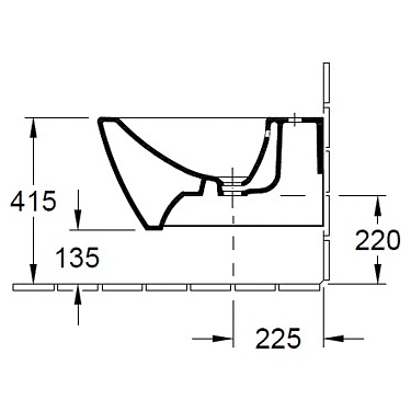 Биде подвесное Villeroy & Boch Subway 2.0 5400 00 01 alpin