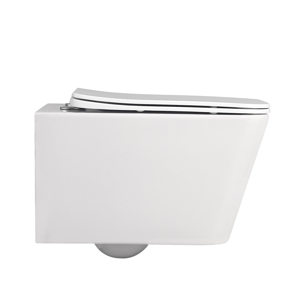Унитаз Abber Rechteck AC1201MW подвесной белый матовый, безободковый