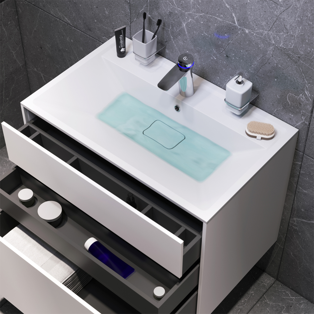 Тумба под раковину подвесная AM.PM Inspire V2.0 80 см белый