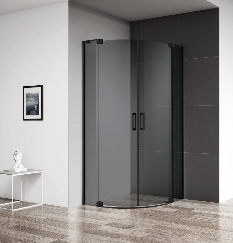 Душевой уголок Cezares SLIDER-R-2-90/100-GRIGIO-NERO