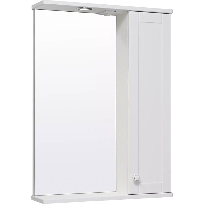 Зеркальный шкаф Runo Мерида 58х80 правый, белый
