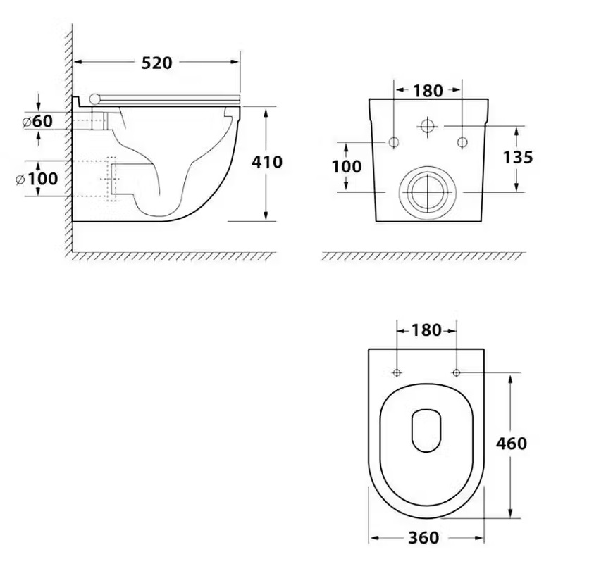 Унитаз подвесной ALPEN Venera ALP2440601
