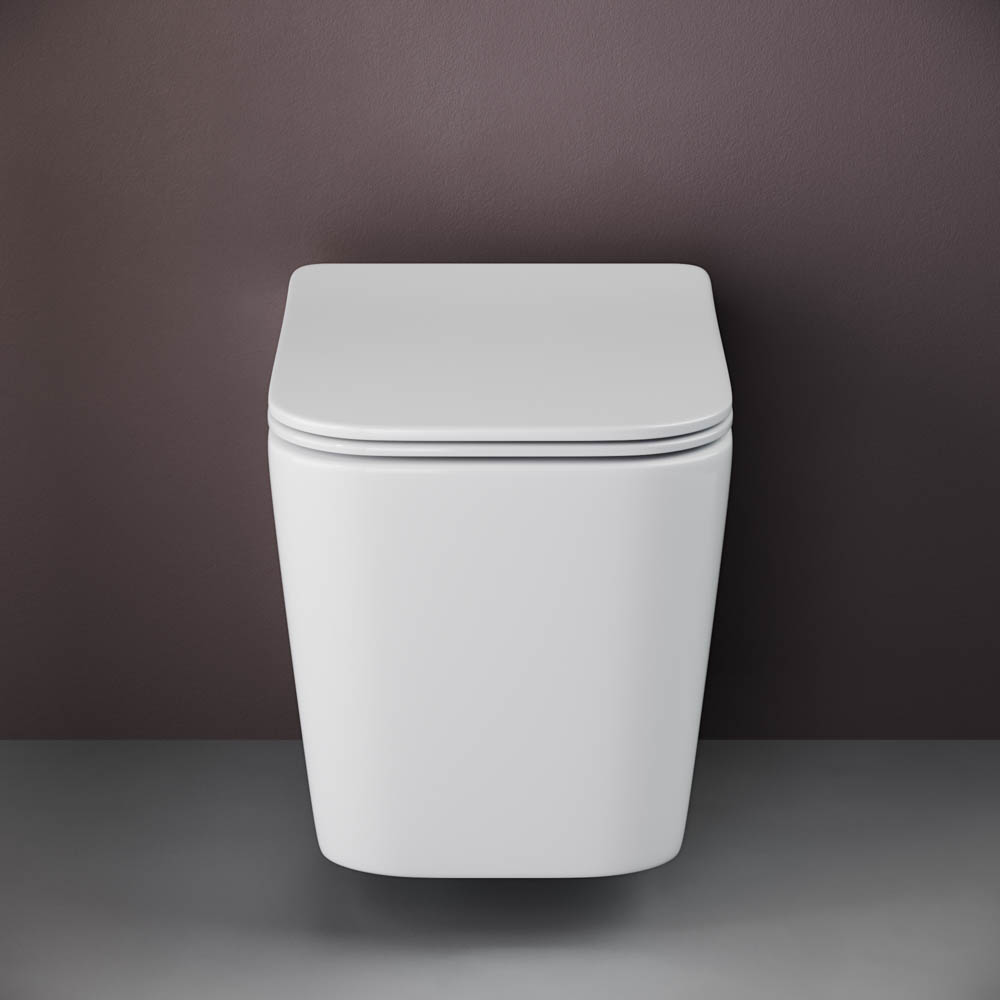 Унитаз подвесной Ceramica Nova Cubic CN1806 с микролифтом, безободковый