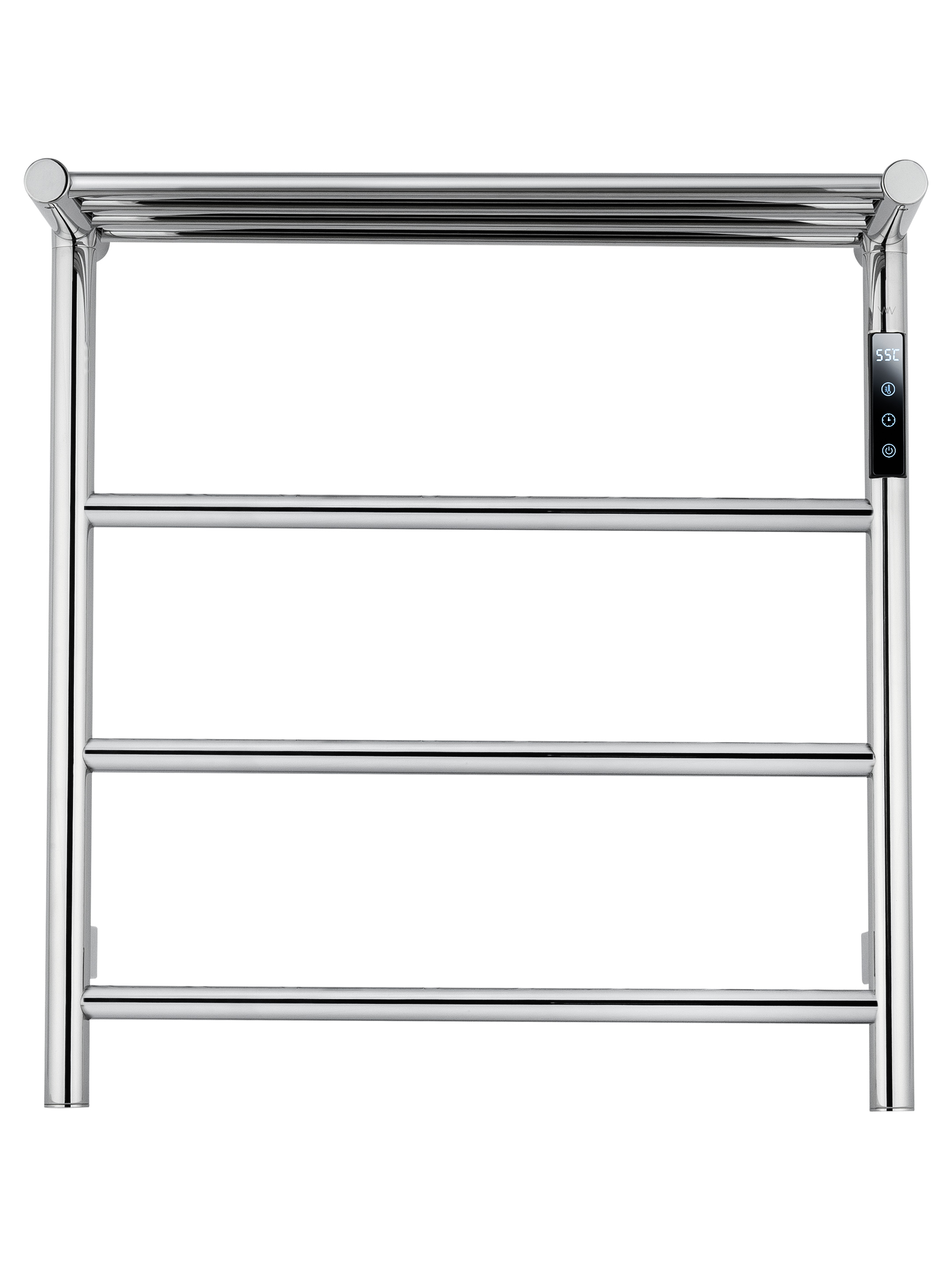 Полотенцесушитель электрический с полкой WONZON & WOGHAND BONN, Хром WW-AL402-CR