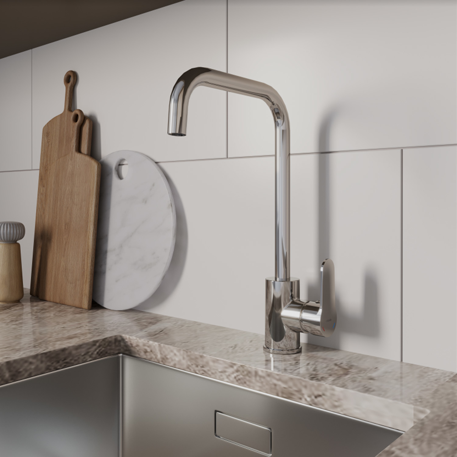 Смеситель для кухни Milardo Poli POLSBL0M05