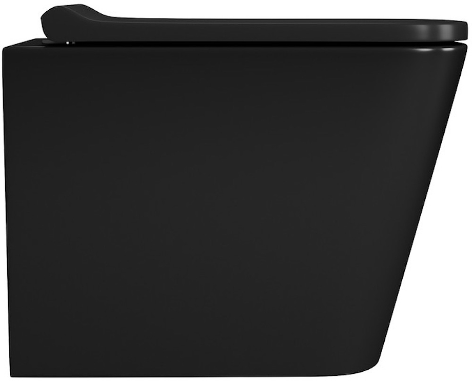 Унитаз подвесной D&K Berlin DT1436025 безободковый, черный