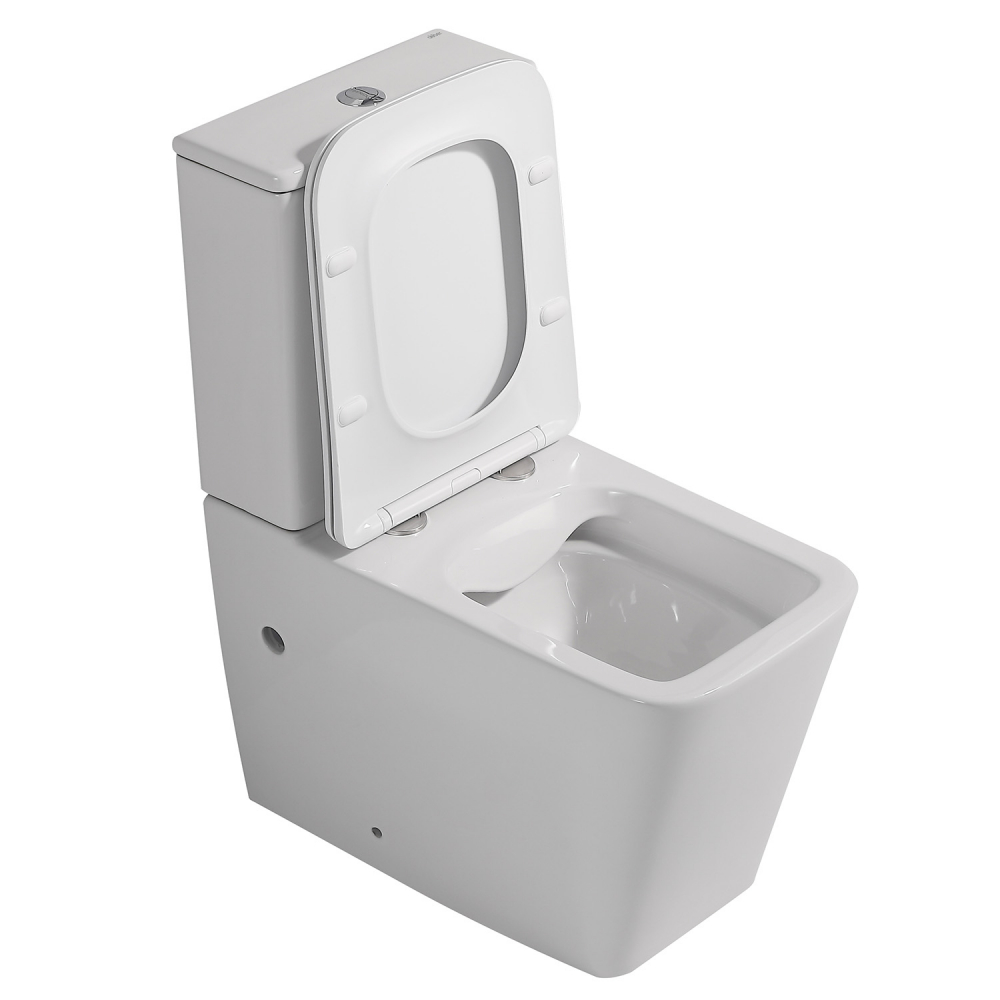 Унитаз Abber Rechteck AC1210 компакт белый, безободковый