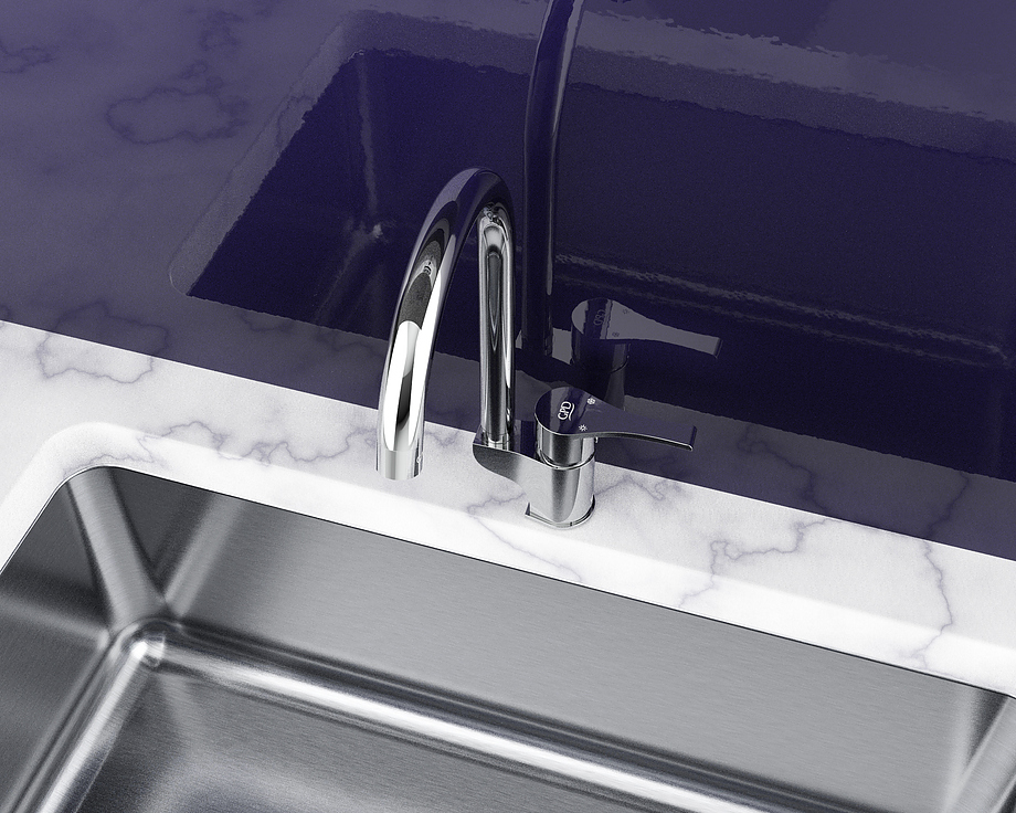 Смеситель для кухни GPD Atros MTE65 хром