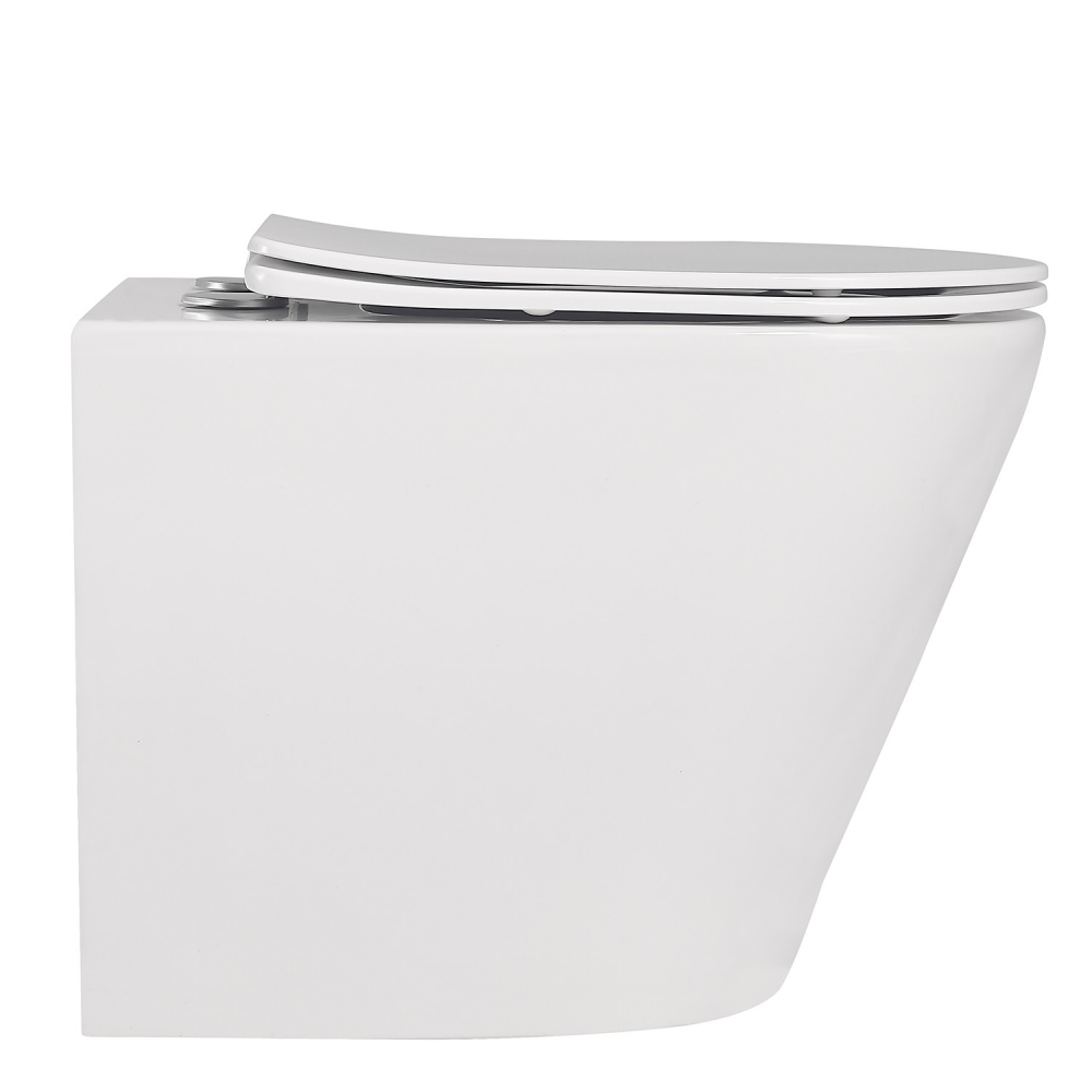 Унитаз Abber Bequem AC1113 приставной белый, безободковый