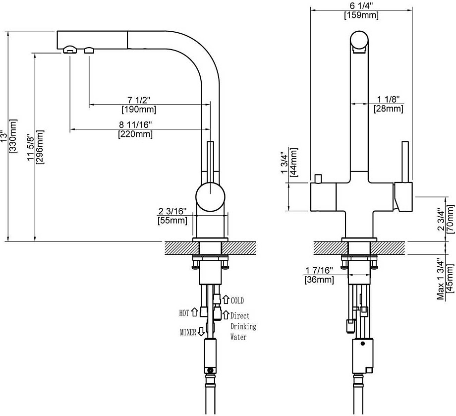 Смеситель для кухни Timo Saona 2356/00FL