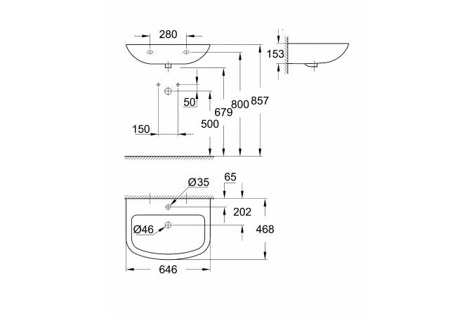 Раковина Grohe Bau Ceramic 39420000