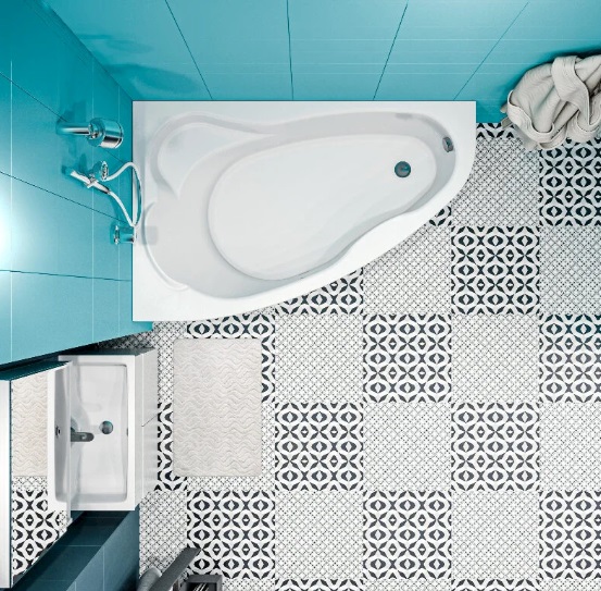 Ванна акриловая 1MarKa Lil 140x90 см L Премиум