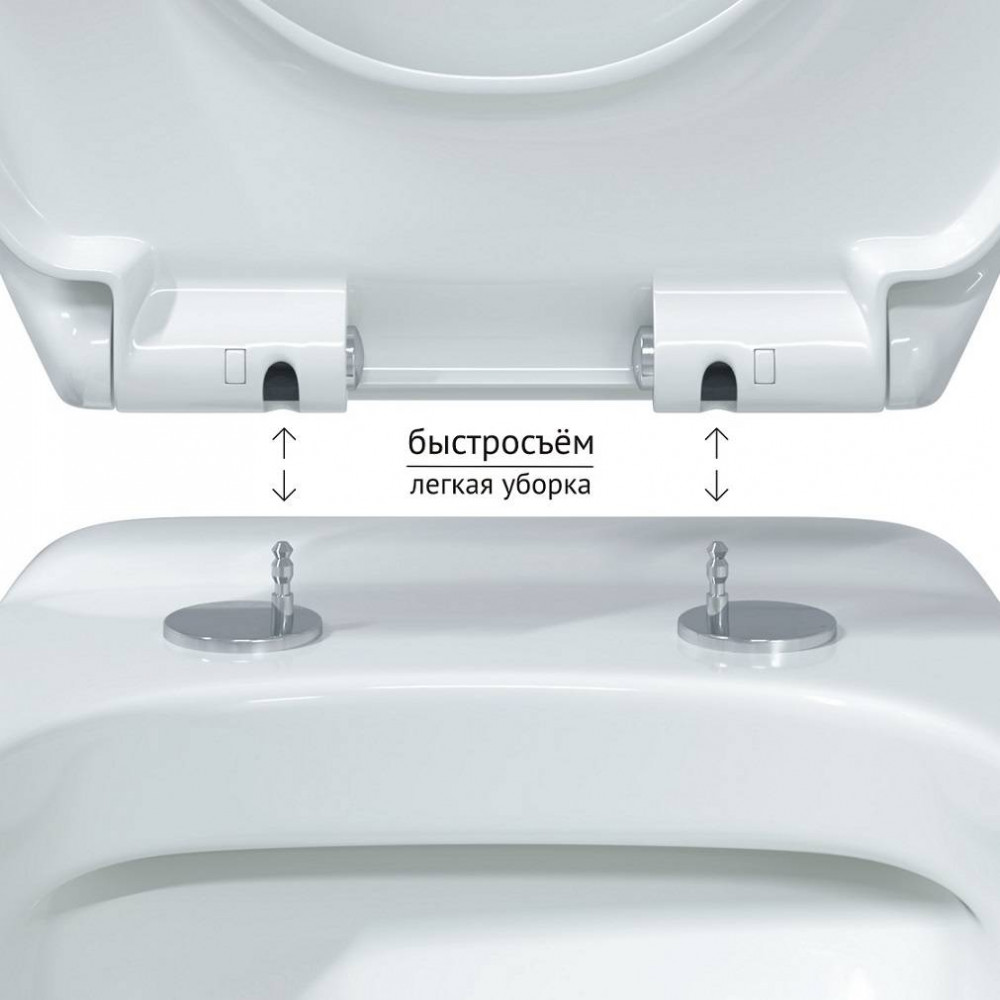 Унитаз подвесной Berges ALBIT S Rimless 082146 безободковый, белый