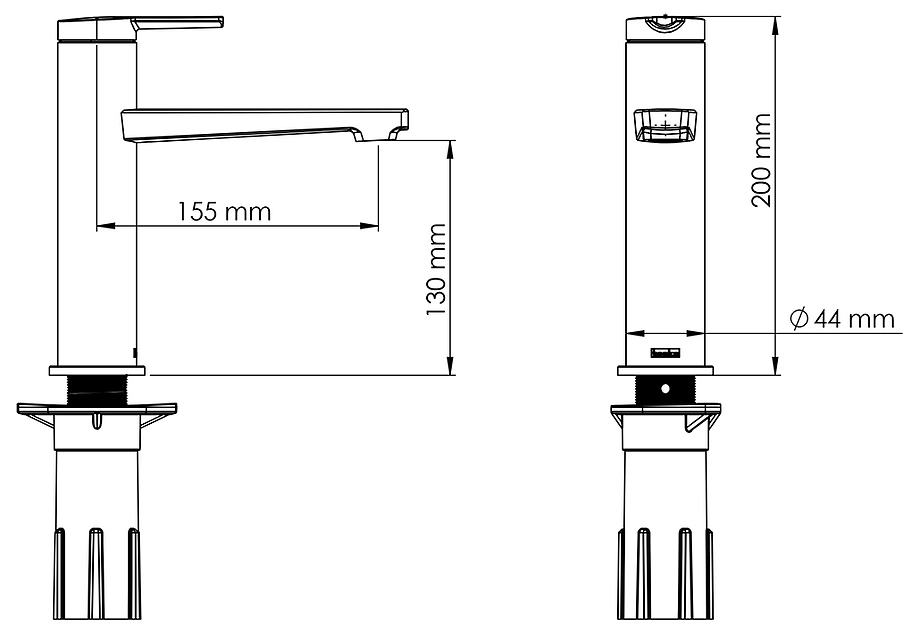 Смеситель для раковины Teska Liva Leo S E5419