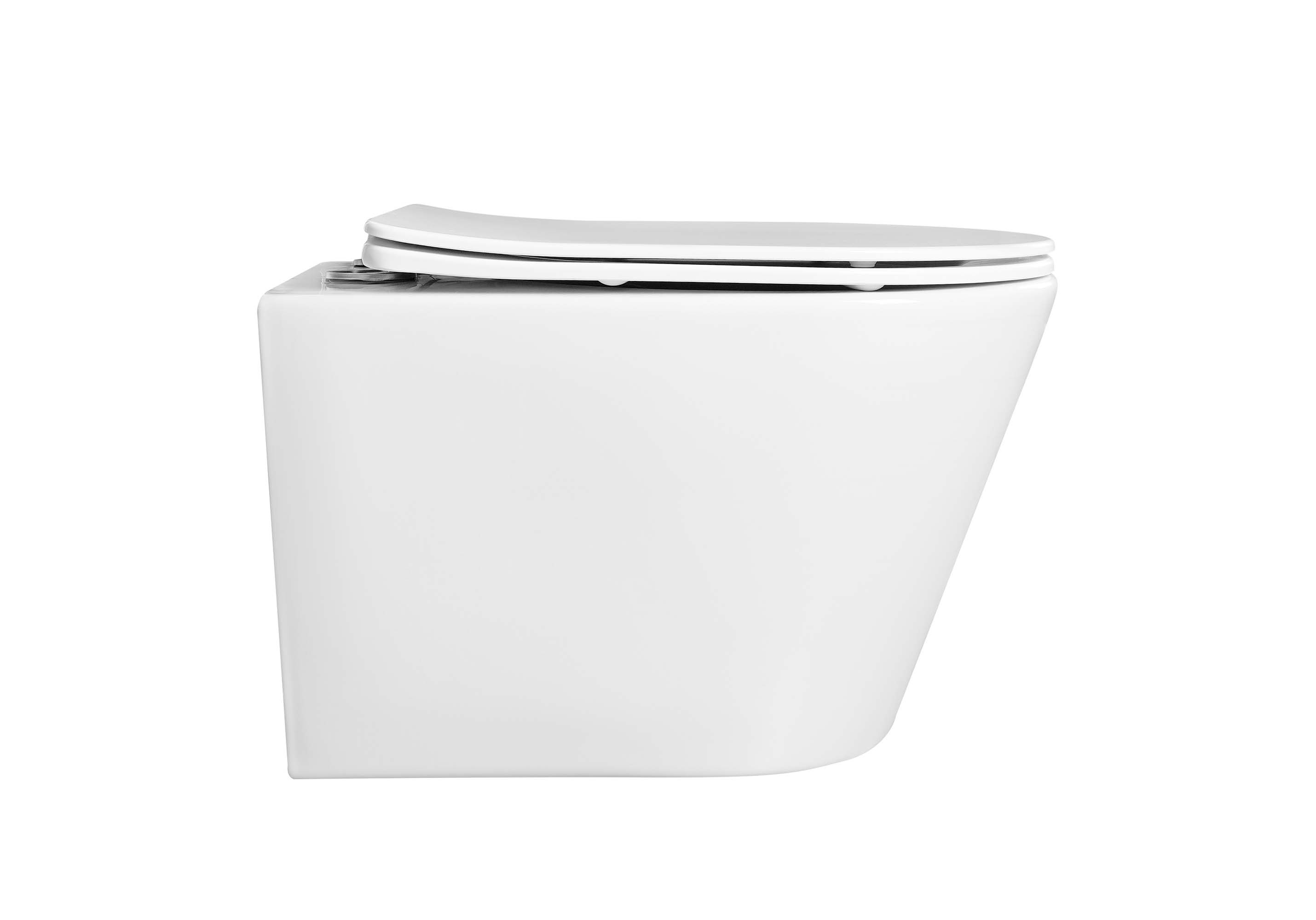 Унитаз подвесной безободковый Aquatek Вега AQ1905-MW с сиденьем Soft Close белый матовый