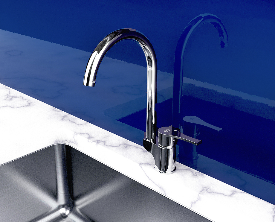 Смеситель для кухни GPD Atros MTE65 хром