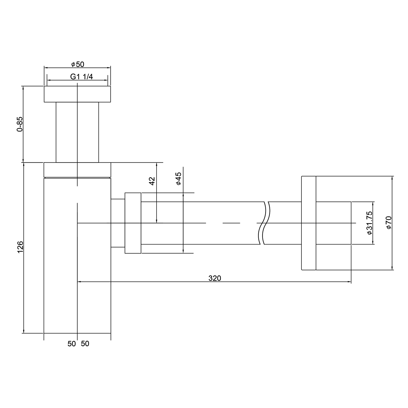 Сифон для раковины Timo 959/03L
