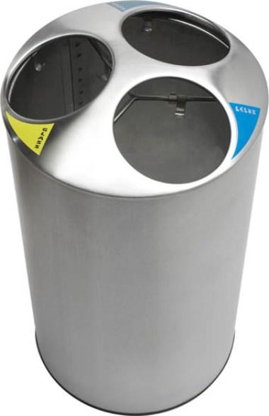 Контейнер для мусора на 150 литров с крышкой для сортировки отходов Nofer 14073.S