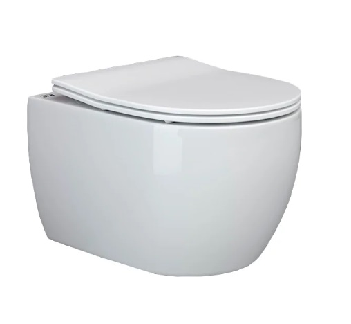 Унитаз подвесной Ceramica Nova Play CN3001 с микролифтом, безободковый