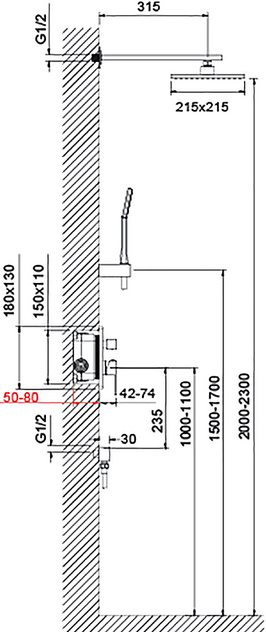 Душевая система Timo Selene SX-2069/00SM (1113)