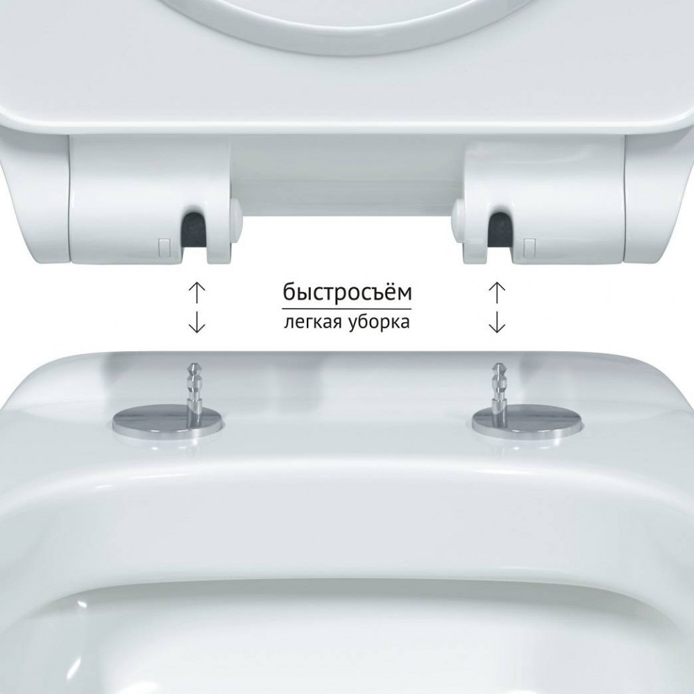 Унитаз подвесной Berges ALBIT S Rimless 082147 безободковый, белый