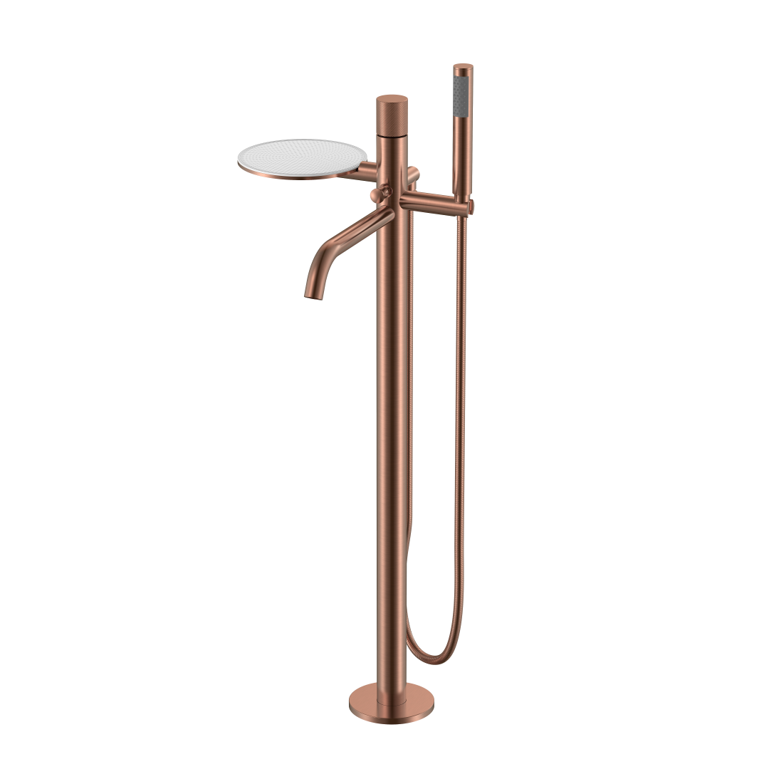 Смеситель Boheme STICK напольный COPPER BRUSHED SPIRALE 129-CB.4