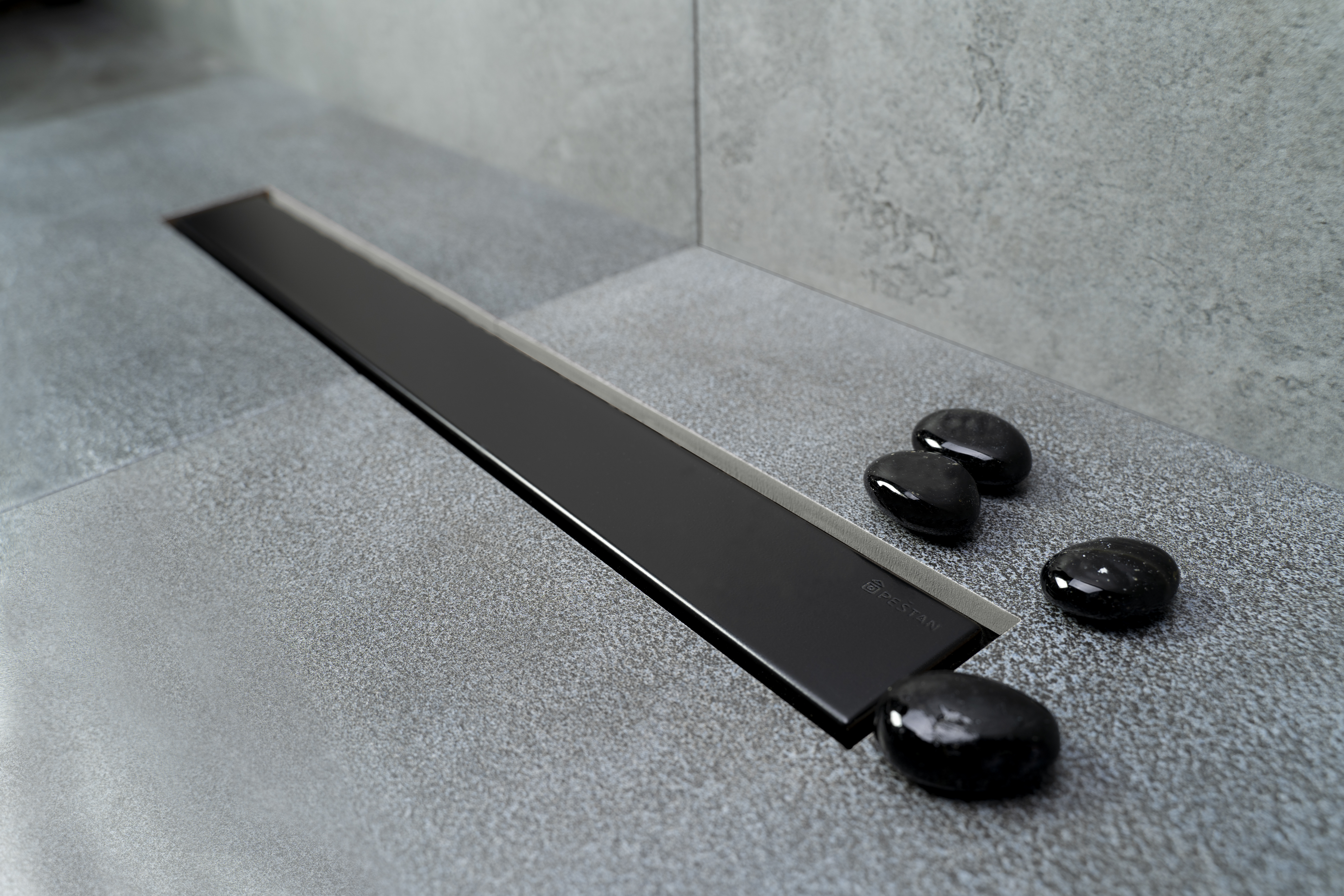 Frameless line 300 Matte Black линейный трап PESTAN 
