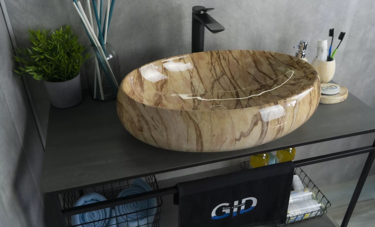 Раковина накладная Gid Mnc161 60 см