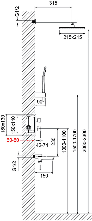 Душевая система Timo Selene SX-3069/00SM (1113)