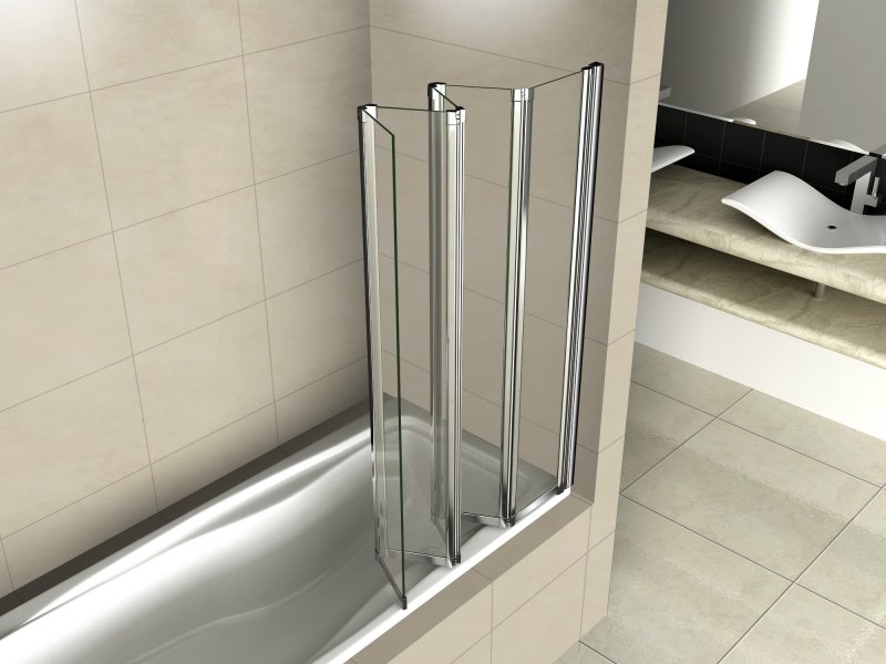 Душевая шторка Cezares PRATICO-V-5-120/140-C-Cr