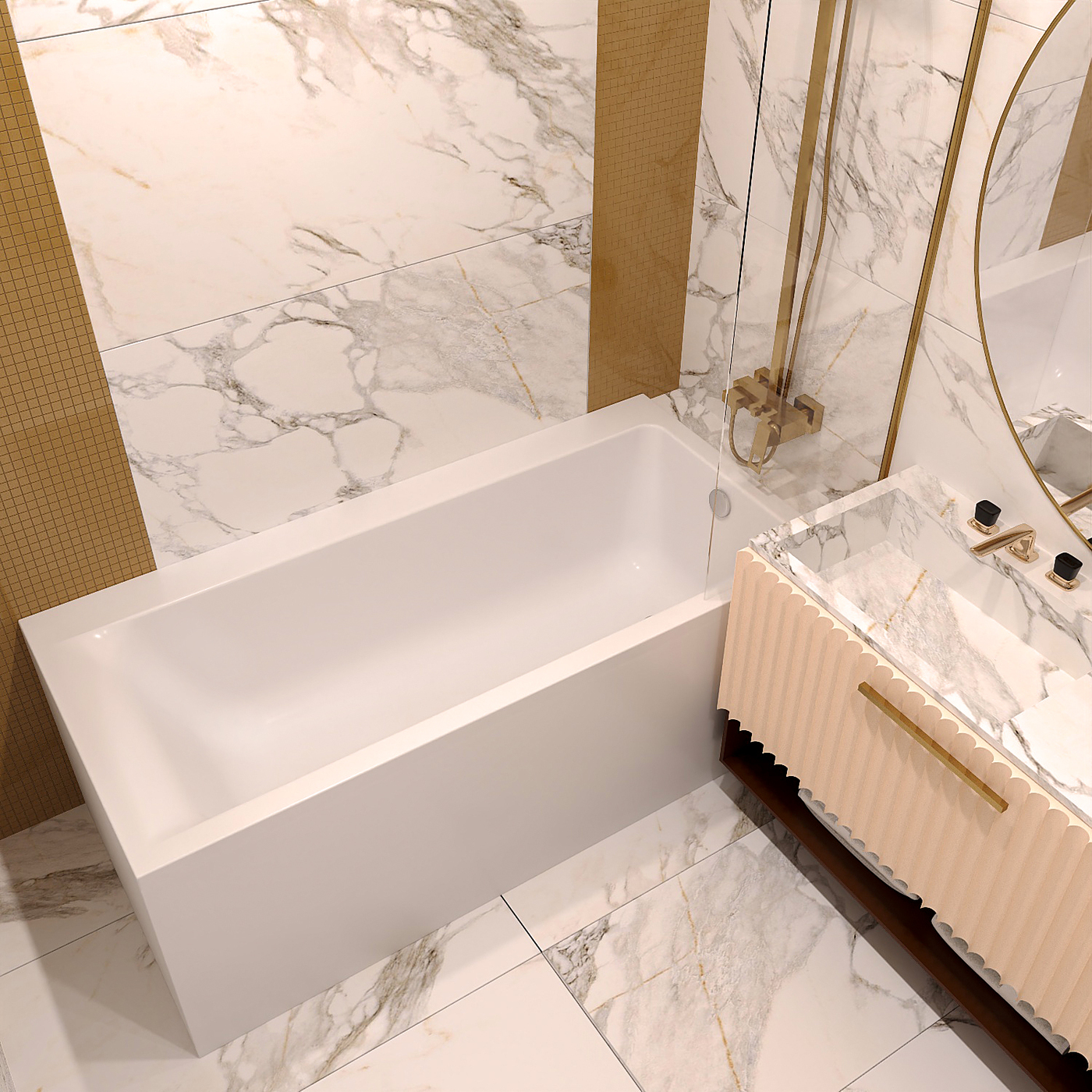 Акриловая ванна Lavinia Boho Catani 3712170L 170x80 левая
