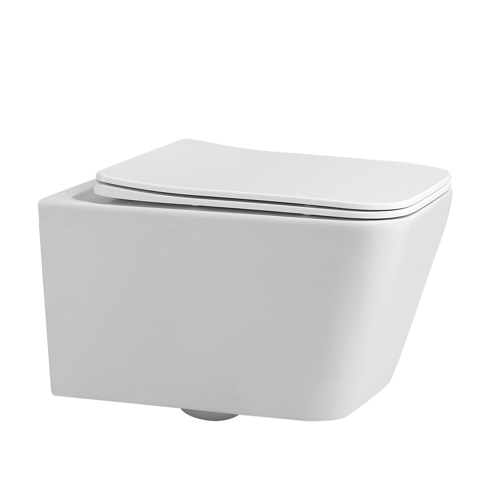 Унитаз Abber Rechteck AC1201MW подвесной белый матовый, безободковый