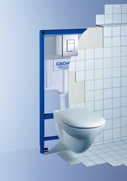 Система инсталляции для унитазов Grohe Rapid SL 38775001 4 в 1 с кнопкой смыва