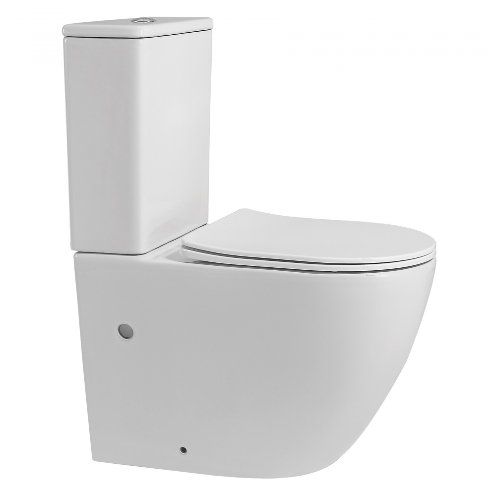 Унитаз Abber Bequem AC1110 компакт белый, безободковый