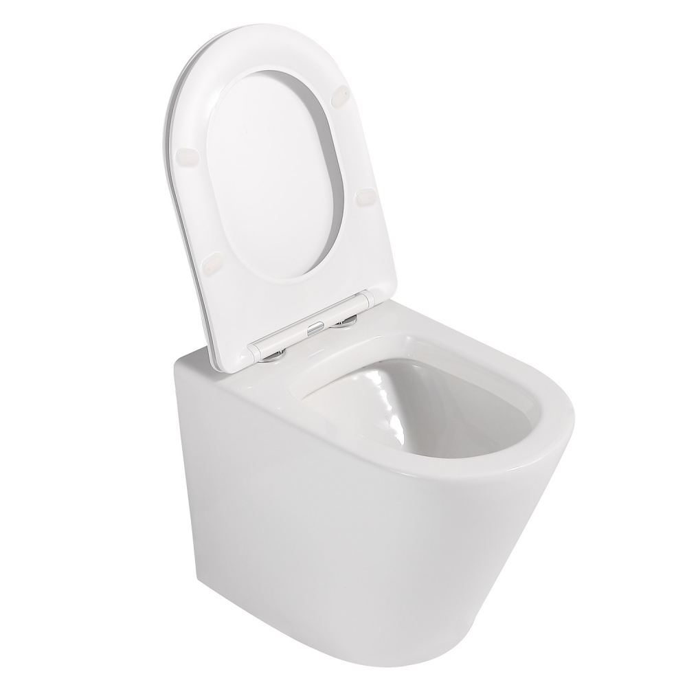 Унитаз Abber Bequem AC1113 приставной белый, безободковый