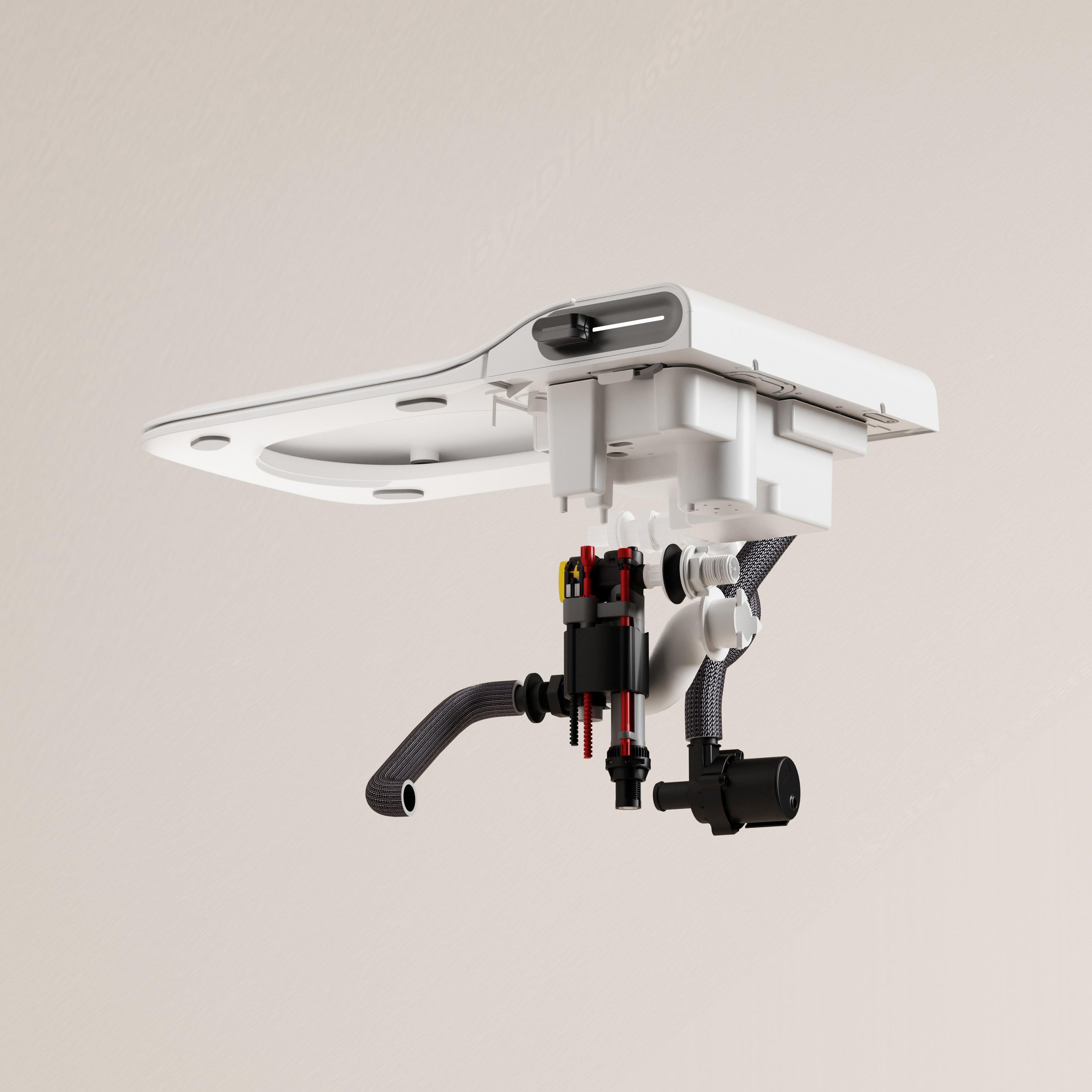 Электронный унитаз-биде Abber Rechteck AC1215S подвесной белый