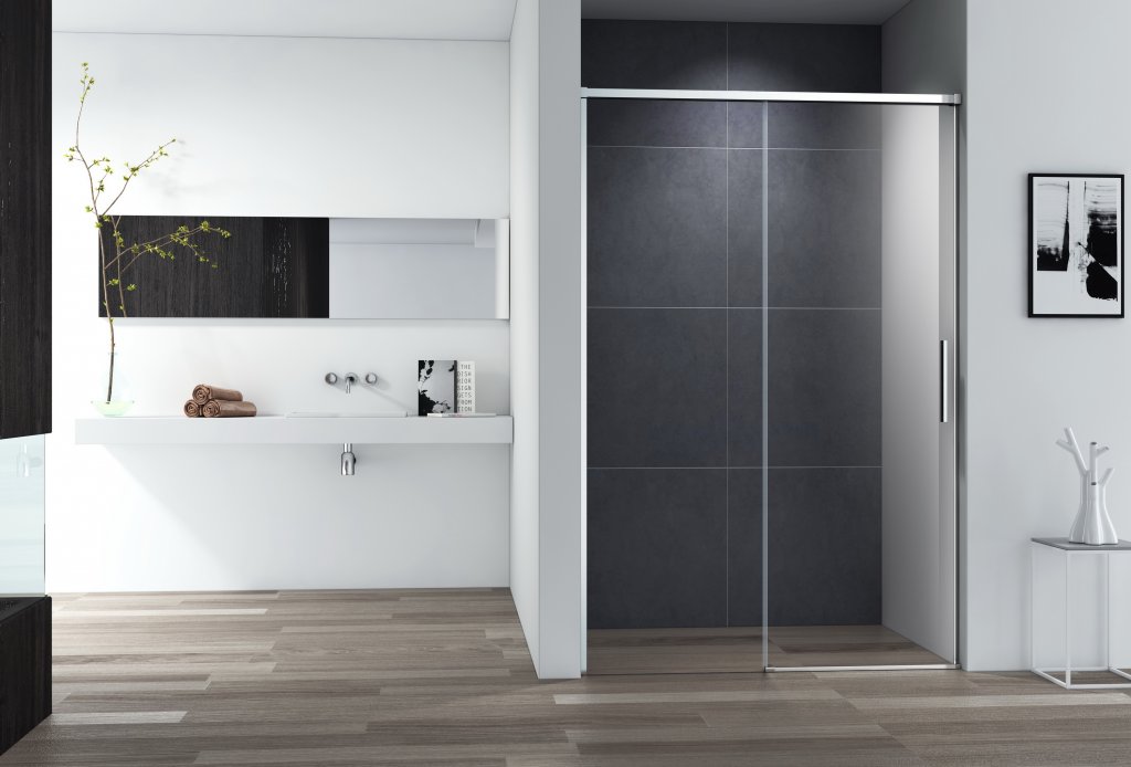 Душевая дверь Cezares DUET SOFT-M-BF-1-110-C-Cr